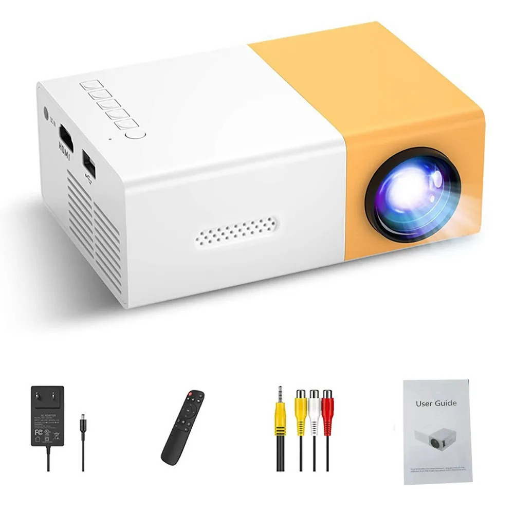 Mini Projector Portable - 110V-220V Taşınabilir TV Projektörü, Ev Çocuk