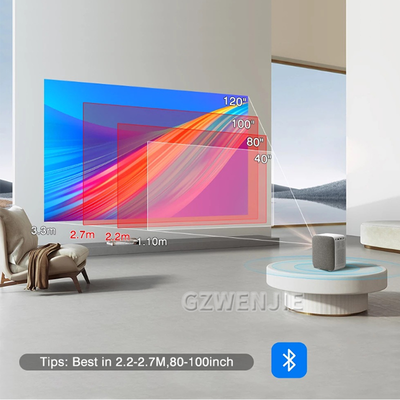 Mini Projector Portable - H6 Mini Projektör LED 1080P Full