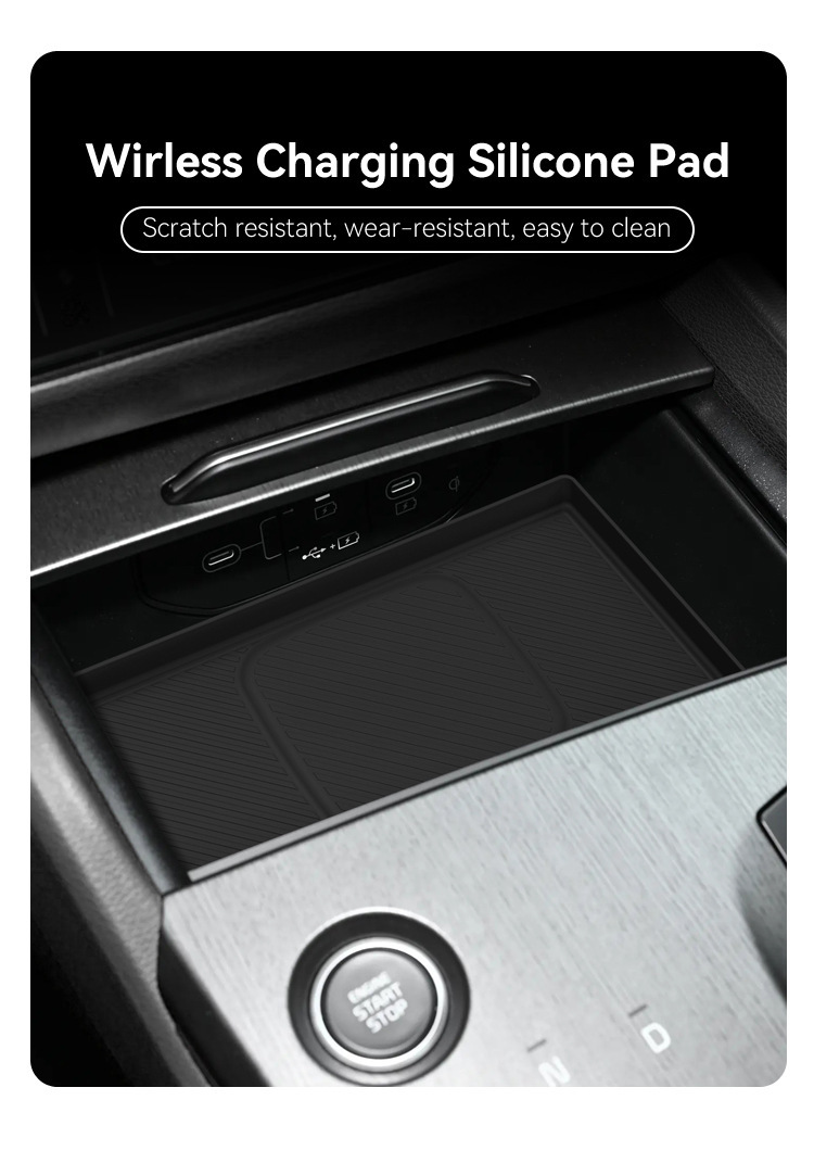 Wireless Phone Charger Pad - Kia Sportage NQ5 2026 için Silikon