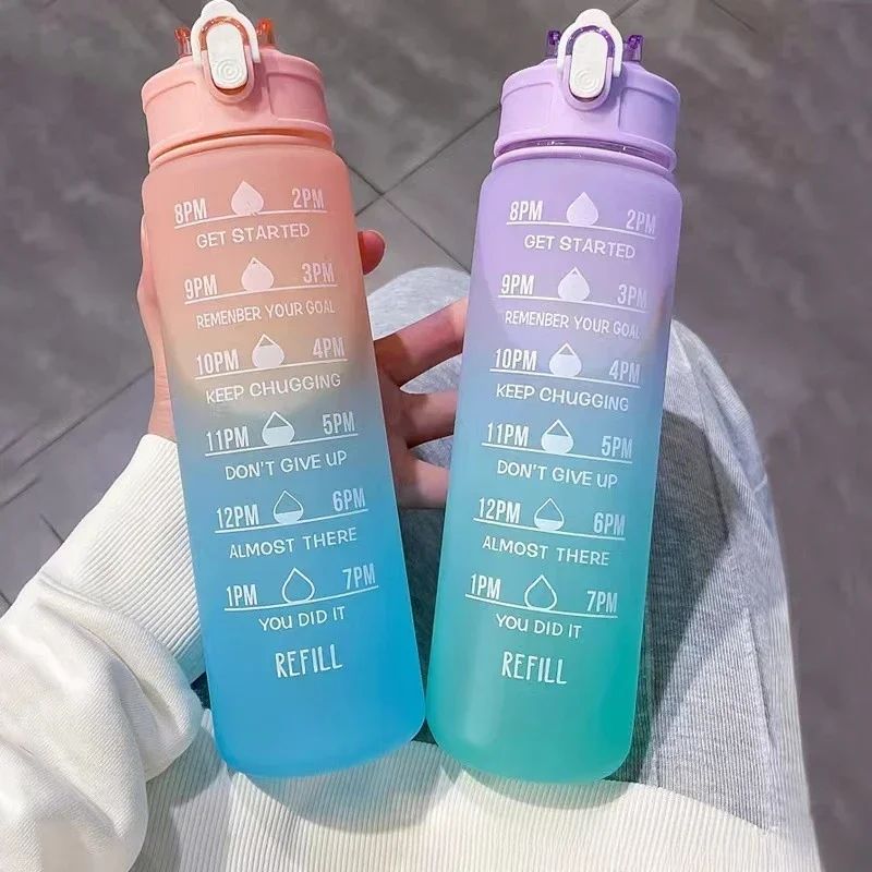 Smart Water Bottle Tracker - Zaman Takipli Pipetli, Sızdırmaz, Kilitlenebilir Kapaklı,