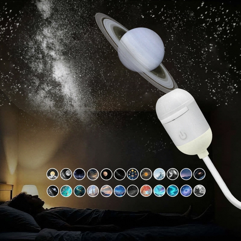 Mini Projector Portable - Mini Taşınabilir USB Yıldızlı Gökyüzü Projektörü