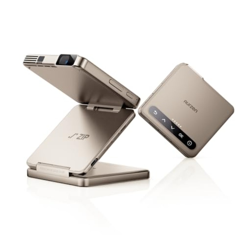 Mini Projector Portable - Yinzam ZIP Gold Üç Katlı Taşınabilir