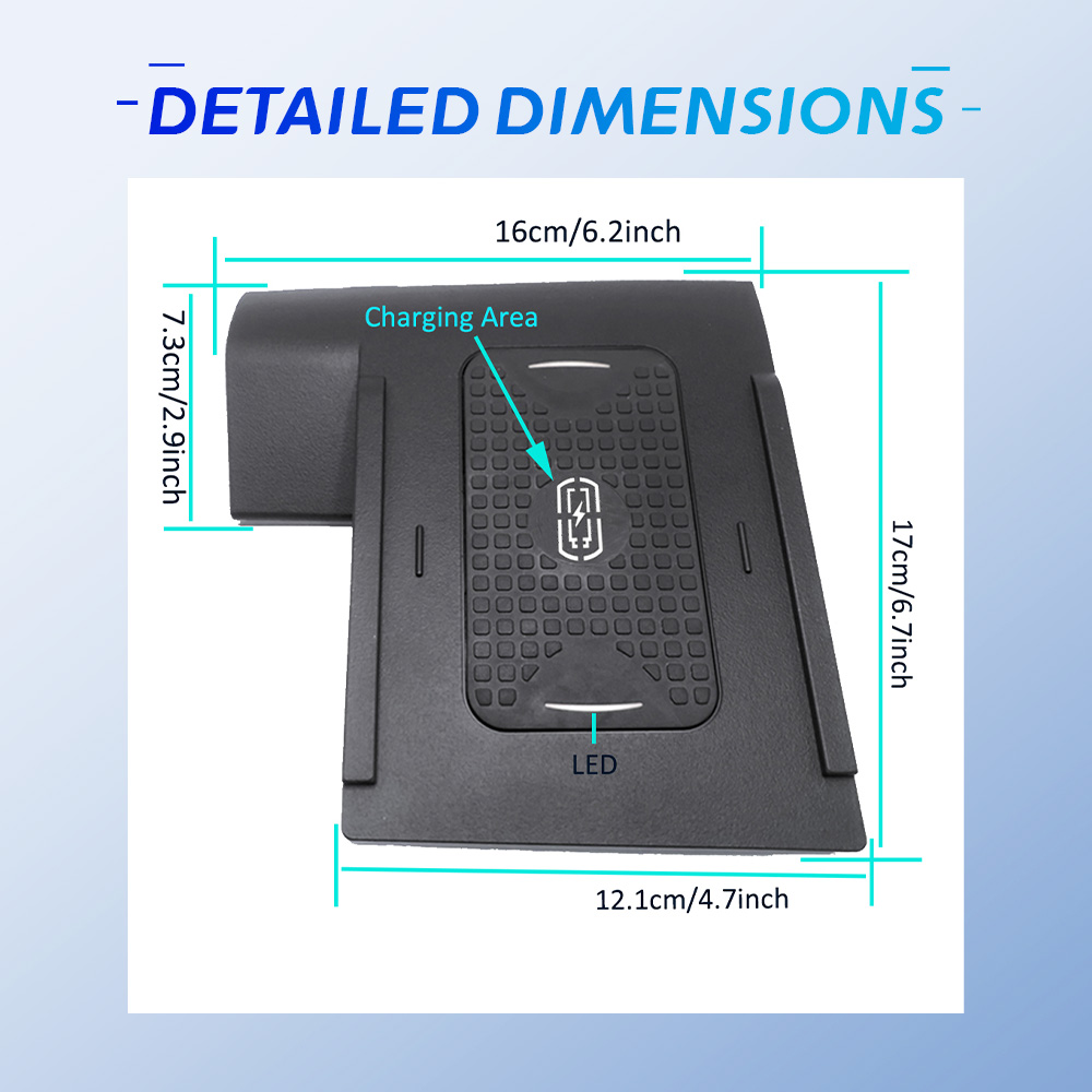 Volkswagen Golf 2014-2020 için - Wireless Phone Charger Pad incelemesi ve fiyatı