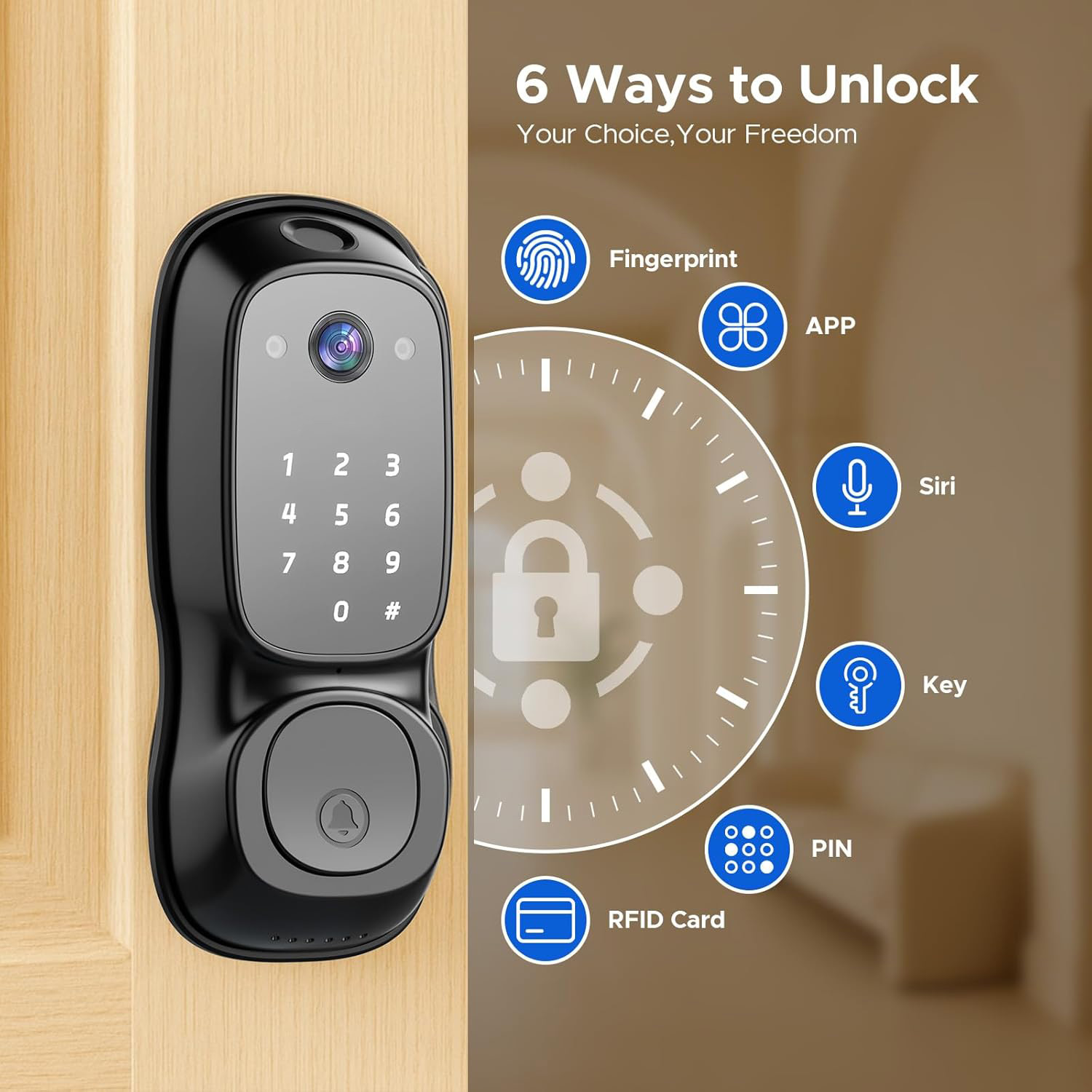 Tuya Wifi Akıllı Kapı Kilidi ‎ - Electronics & Gadgets Starting With C incelemesi ve fiyatı