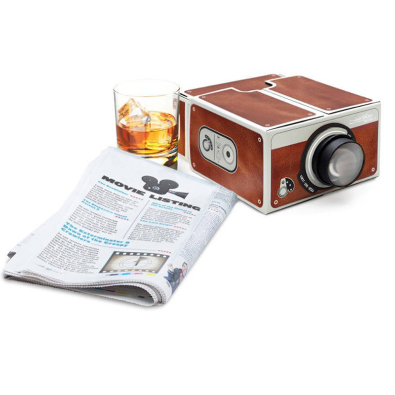 DIY 3D projektör karton Mini a - Mini Projector Portable incelemesi ve fiyatı