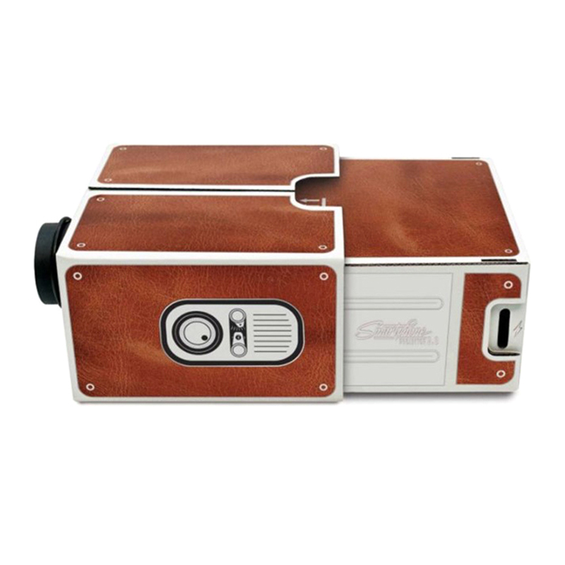 DIY 3D projektör karton Mini a - Mini Projector Portable incelemesi ve fiyatı