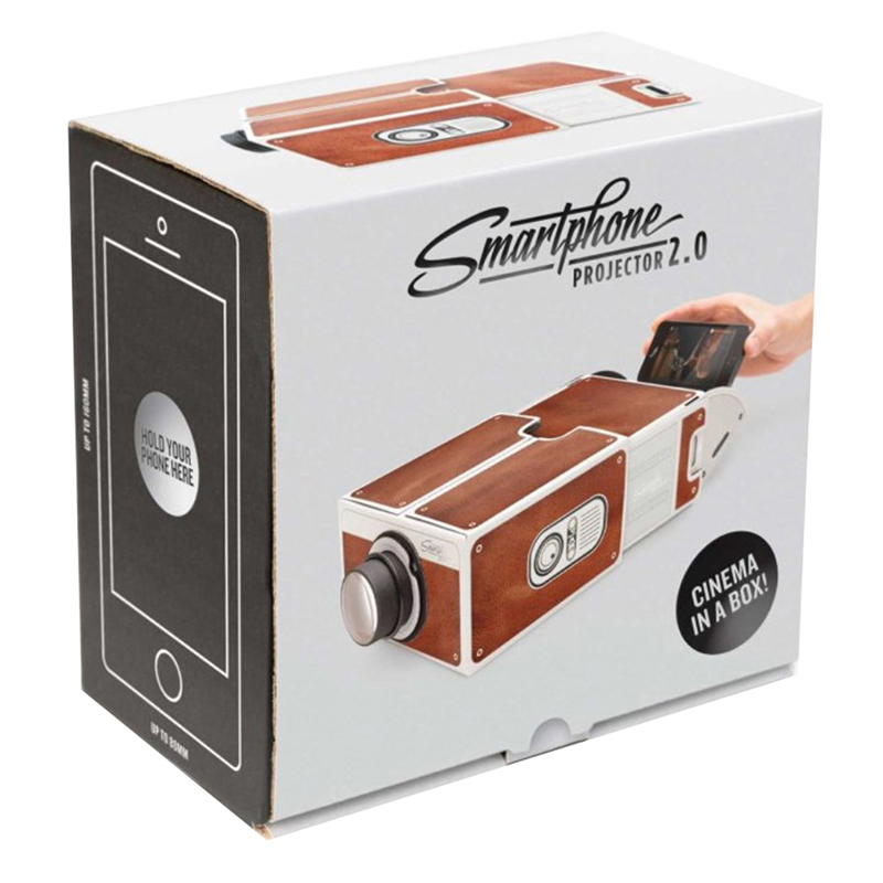 DIY 3D projektör karton Mini a - Mini Projector Portable incelemesi ve fiyatı